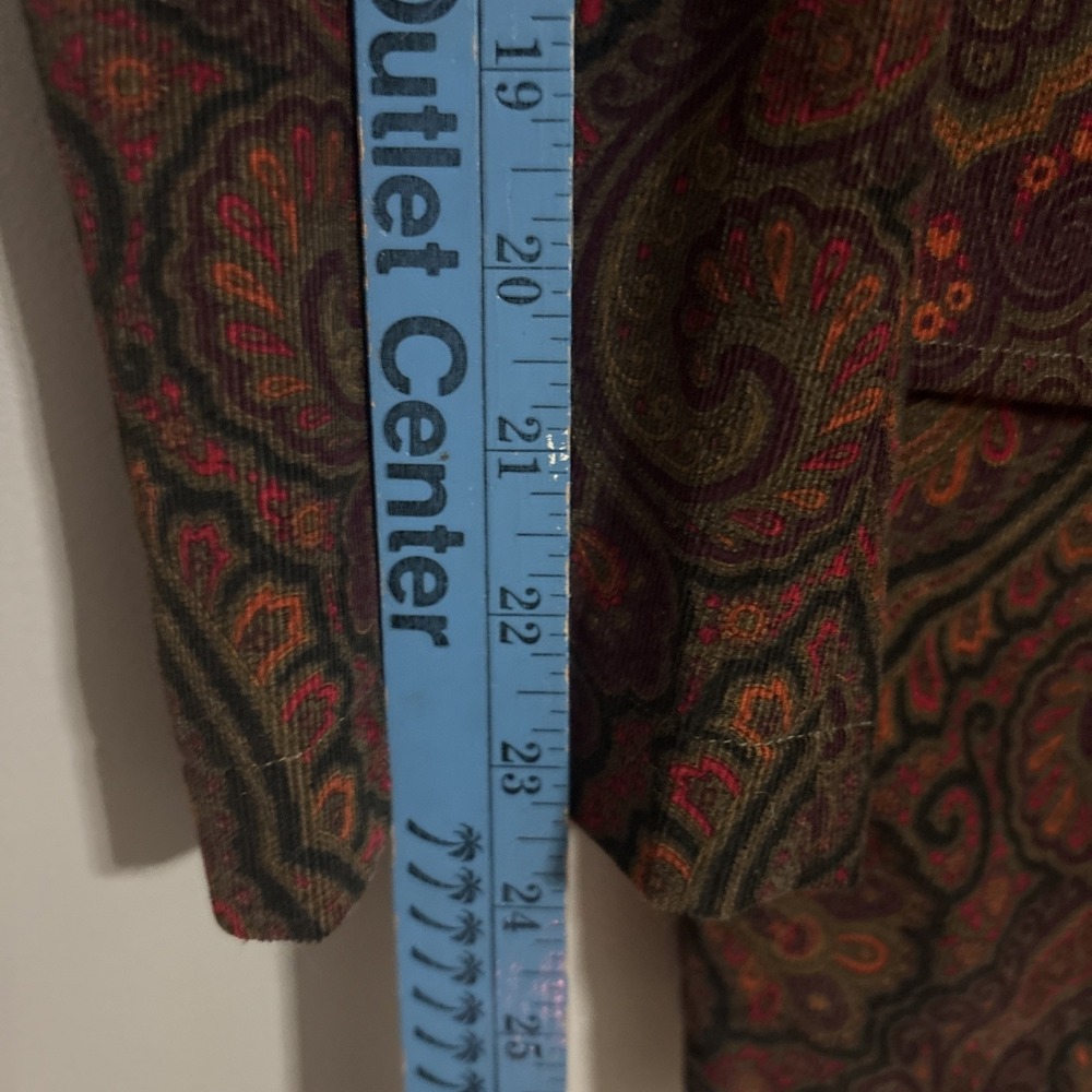 Robert Graham Men's Paisley Corduroy Silk Blazer Sport Coat Jacket Skull‎ Rare - Picture 12 of 16
